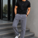 Grey Washed Denim Pants