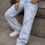 Distressed Cut Patches Pant